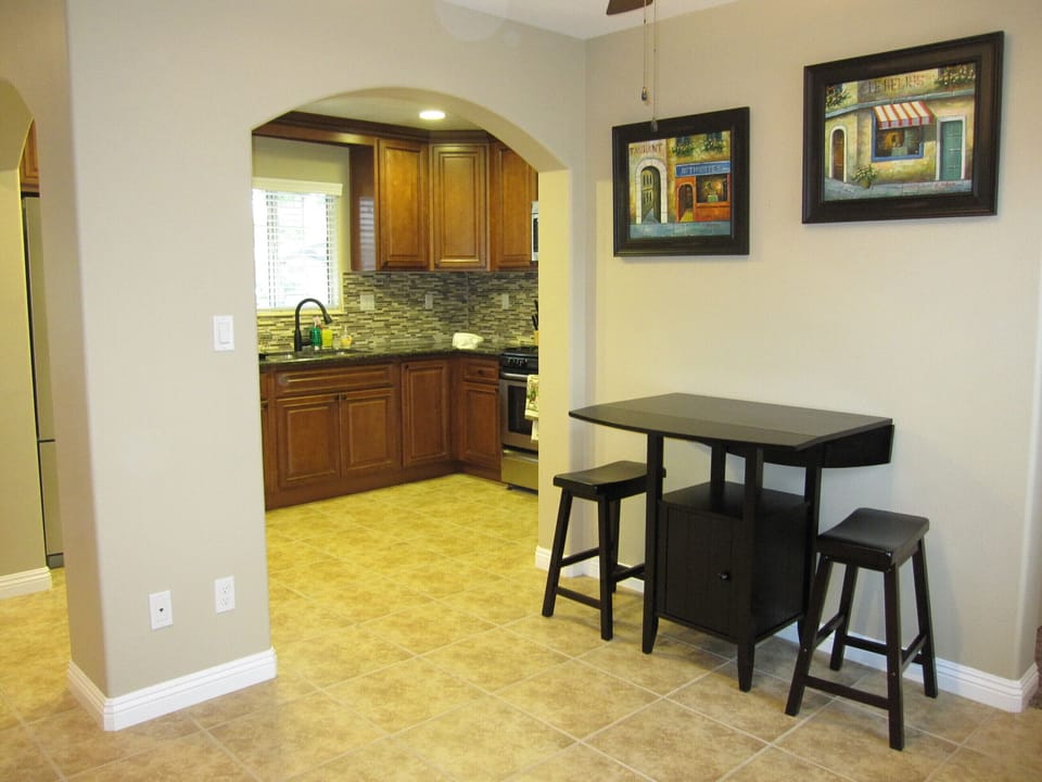 Pub Table off the Kitchen