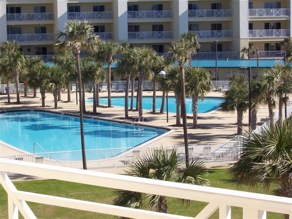 Pool view from balcony