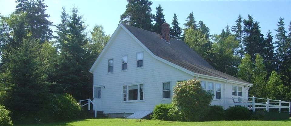 Full view of cottage taken from Newagen Harbor