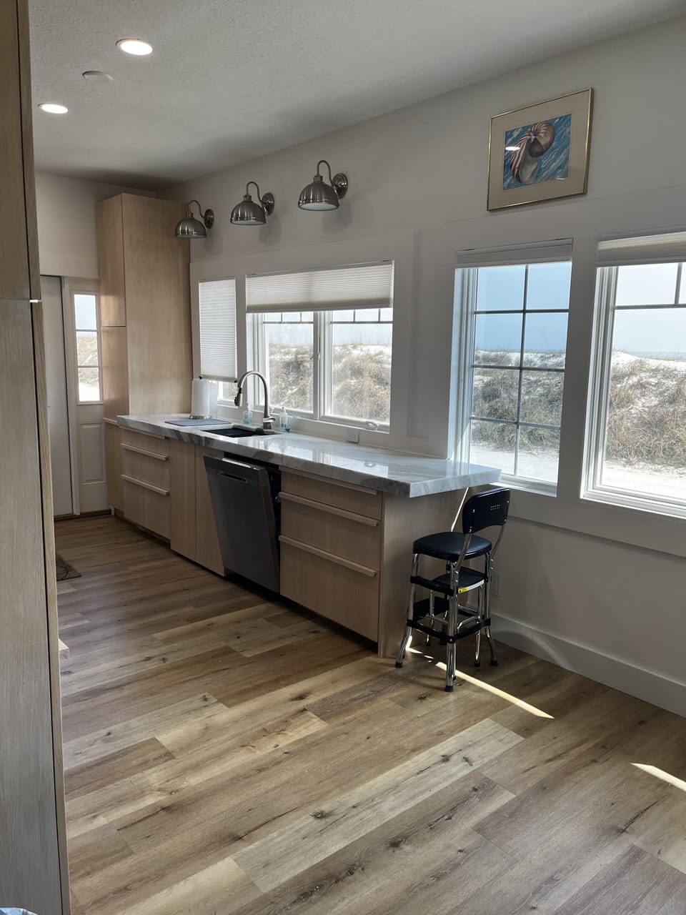 Kitchen view from living room.