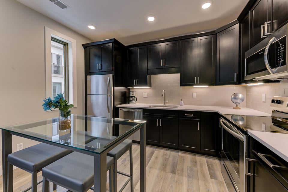 Fully stocked kitchen