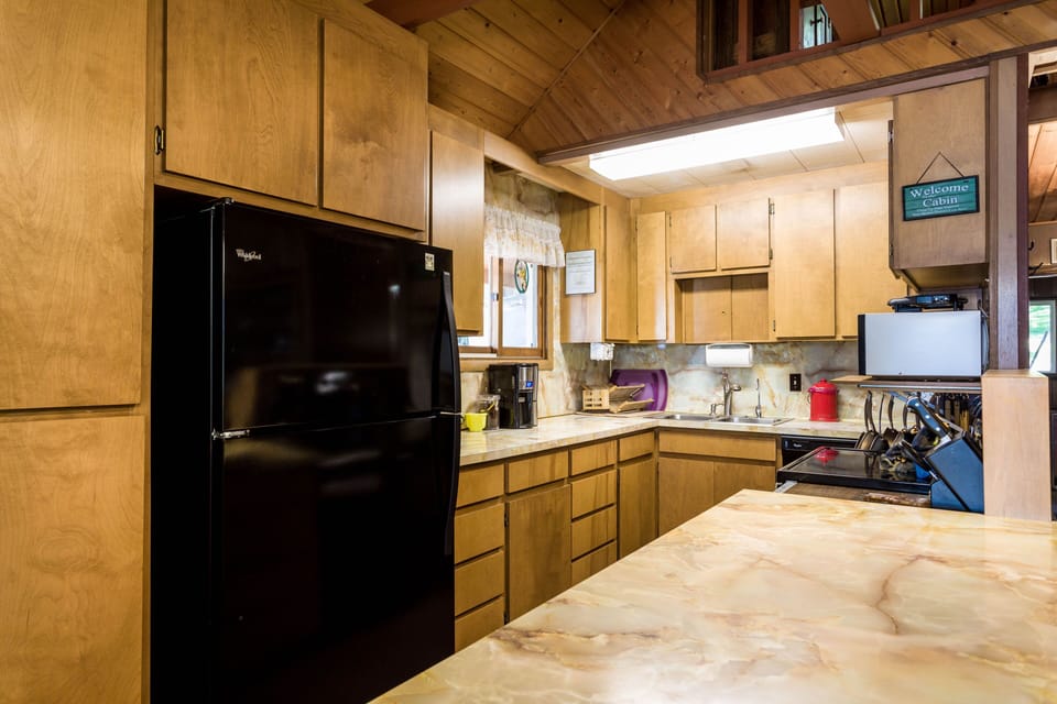 Fully stocked kitchen