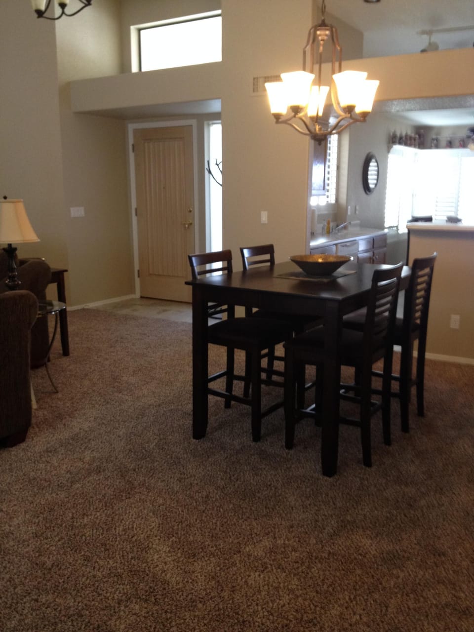 Dining table seats 6