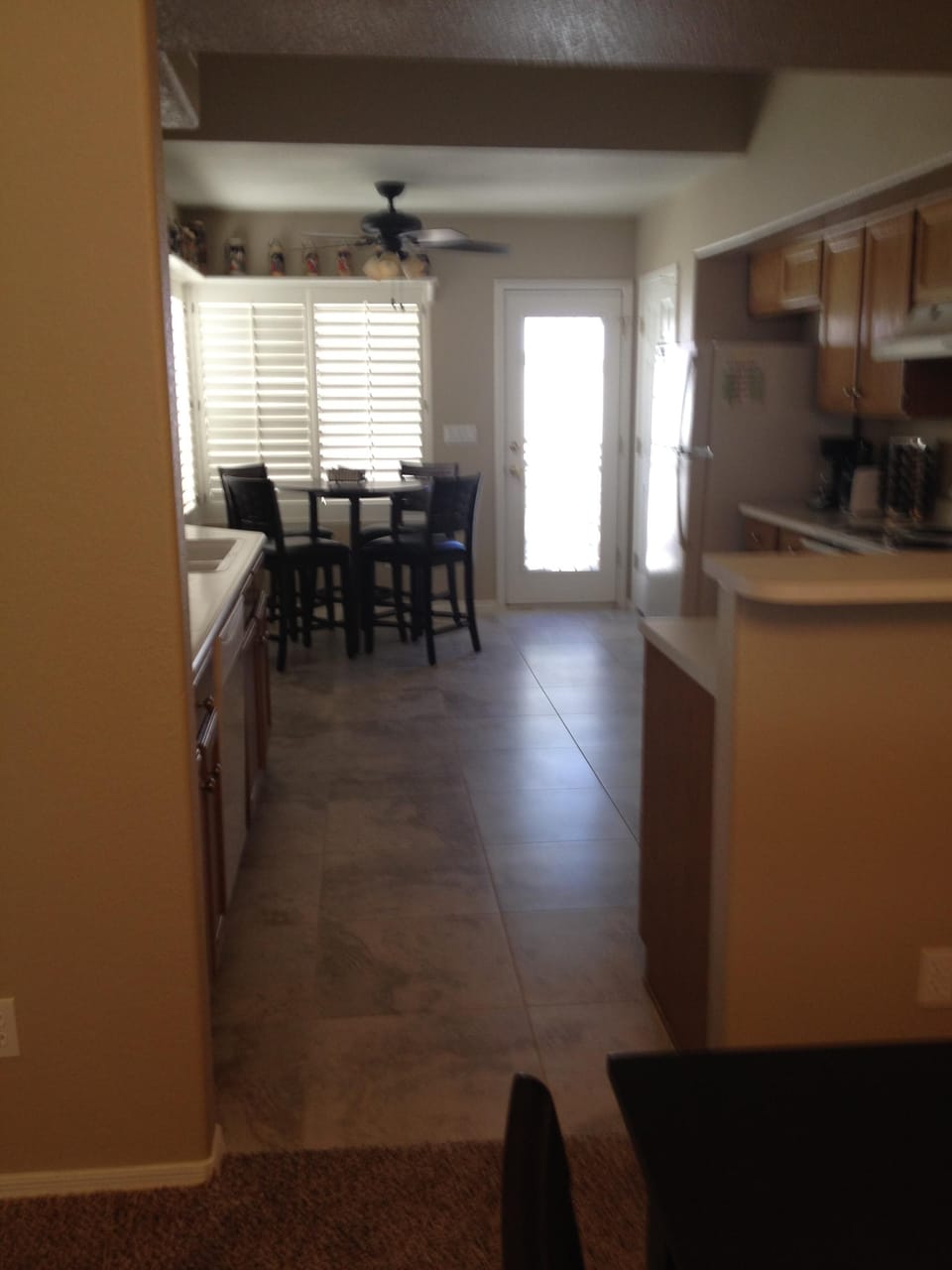 Kitchen, eating area