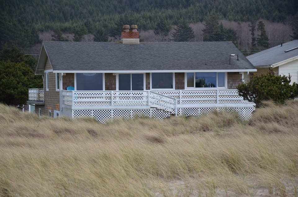 View of back side of home