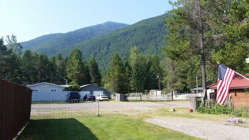 Mountain view from cottage. 