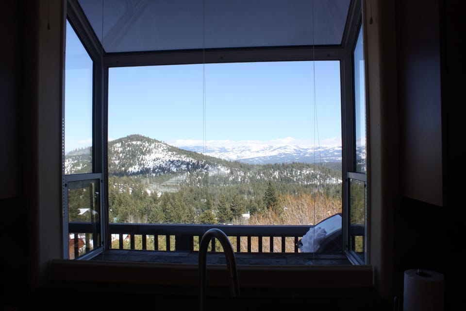 View of Carson Range from Kitchen Window