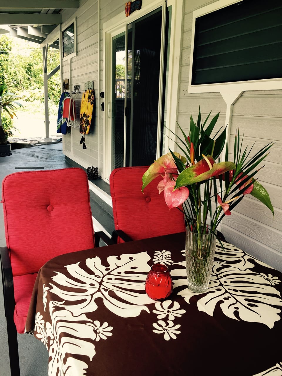 Studio patio and outside dining area