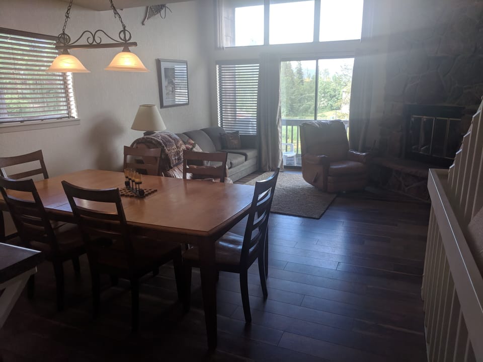 Dining and living area