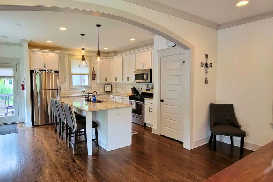 [Kitchen] There is Also a Keurig Coffee Maker, Wine Glasses and a Blender.