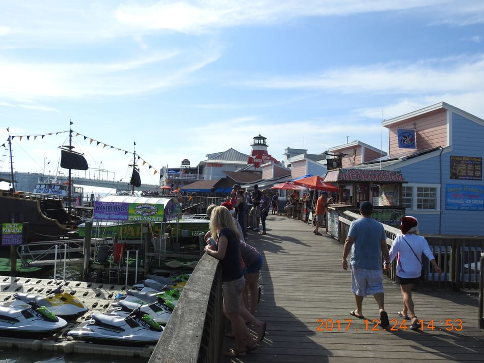 Overwater Boardwalk, with Jet Ski Rentals, and Boat Rides