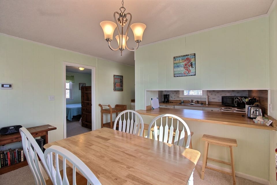 Dining area and kitchen