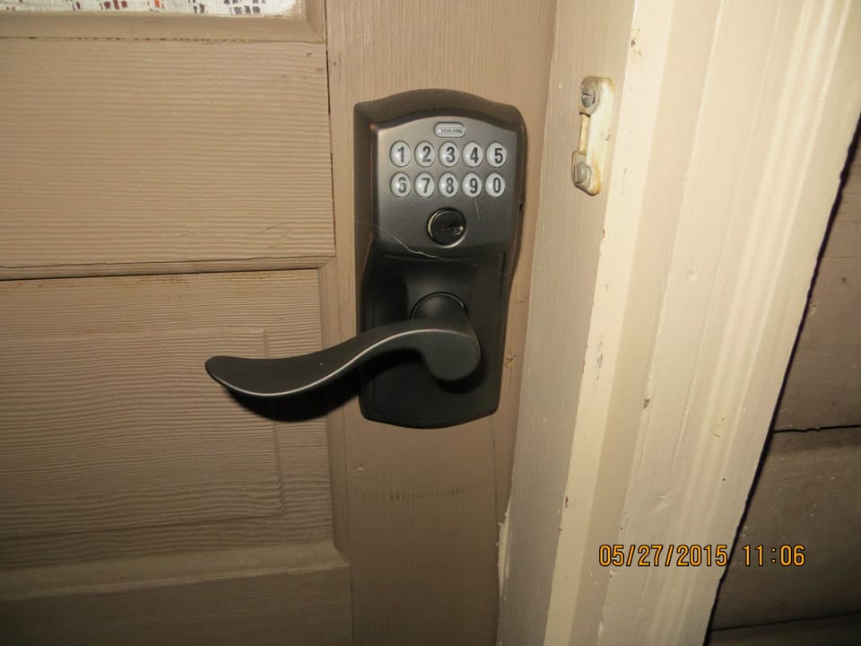 Electronic Lock eliminates the hassle of keys.