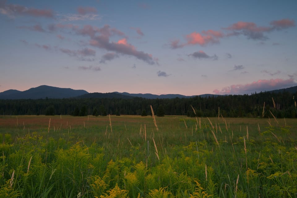 Summer sunset, Lake Placid, NY