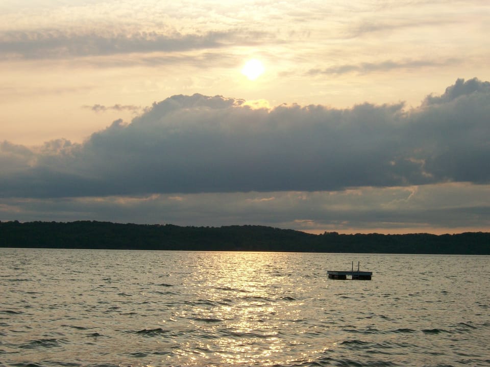 Beautiful sunsets from beach.