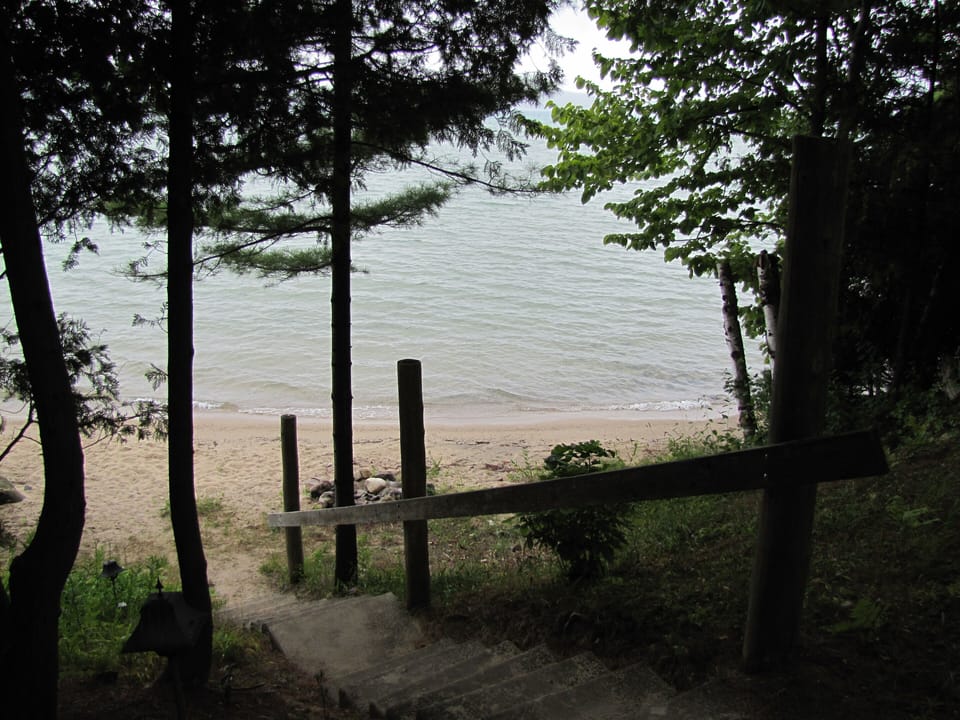 Steps to the lake and private beach.