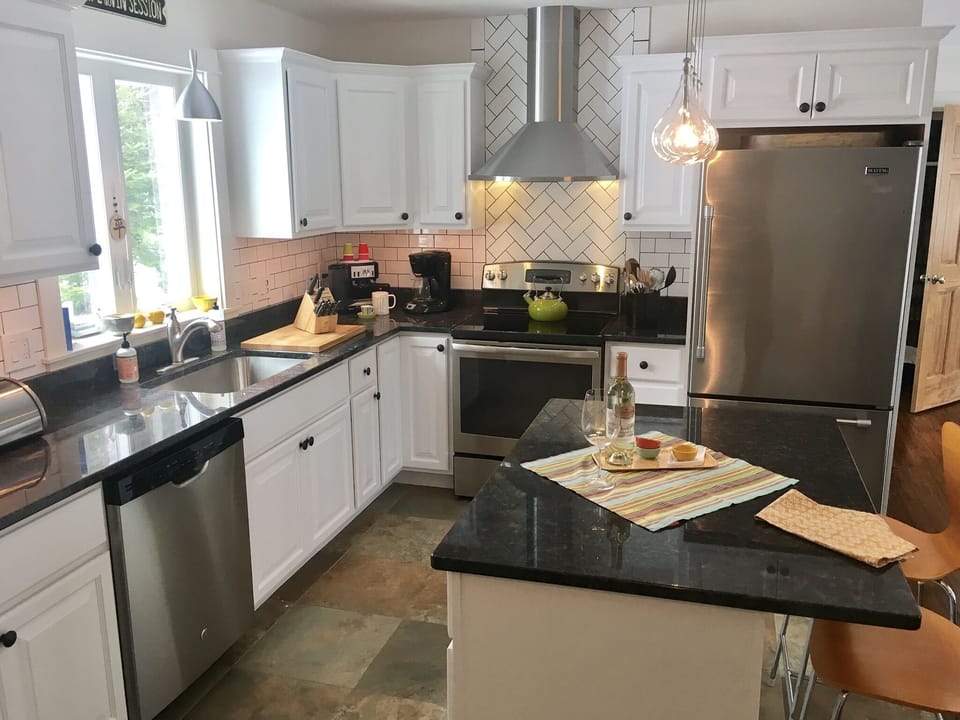 open kitchen with everything you need...