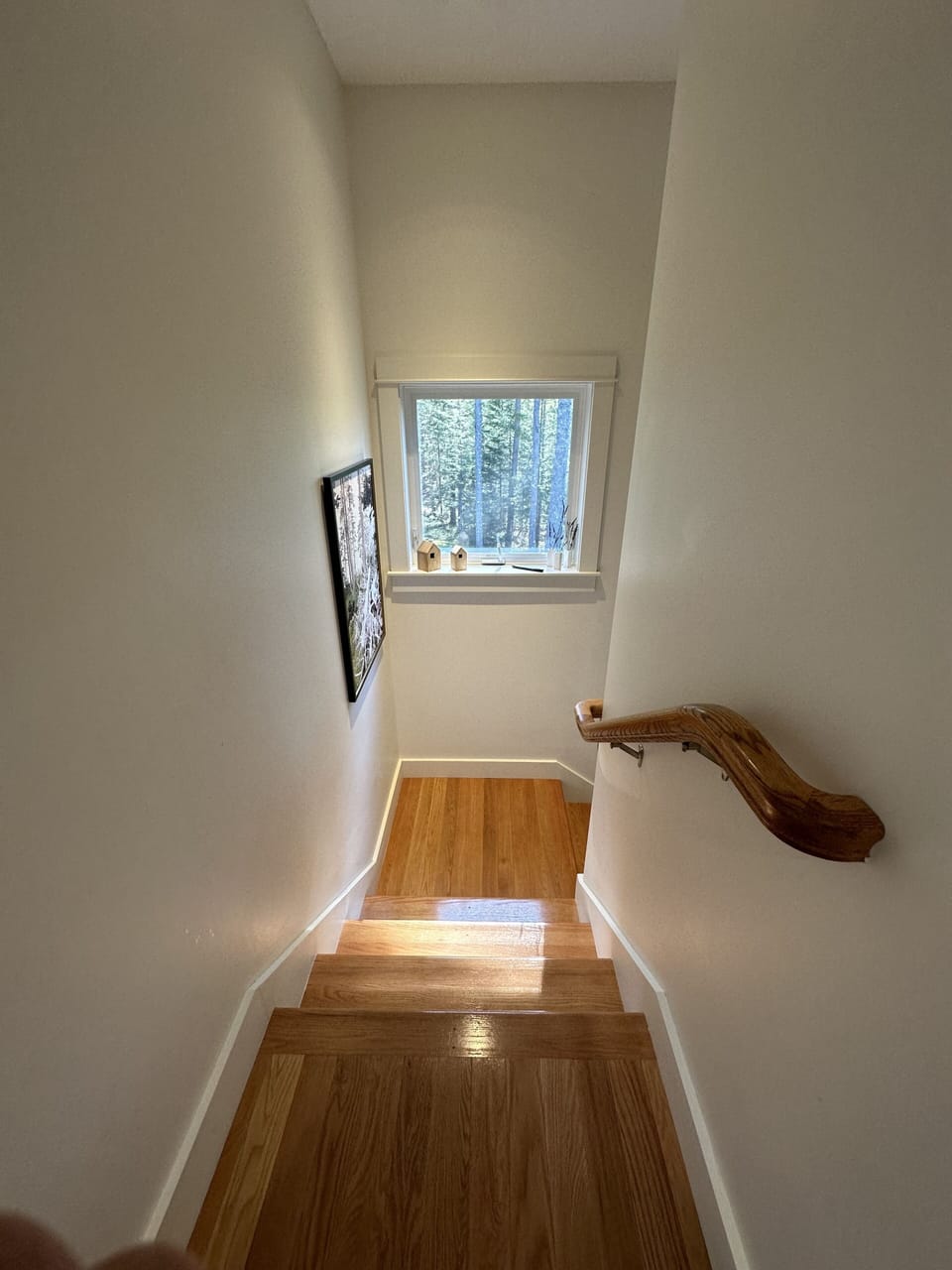 View from upstairs landing…beautiful, natural light throughout our home 