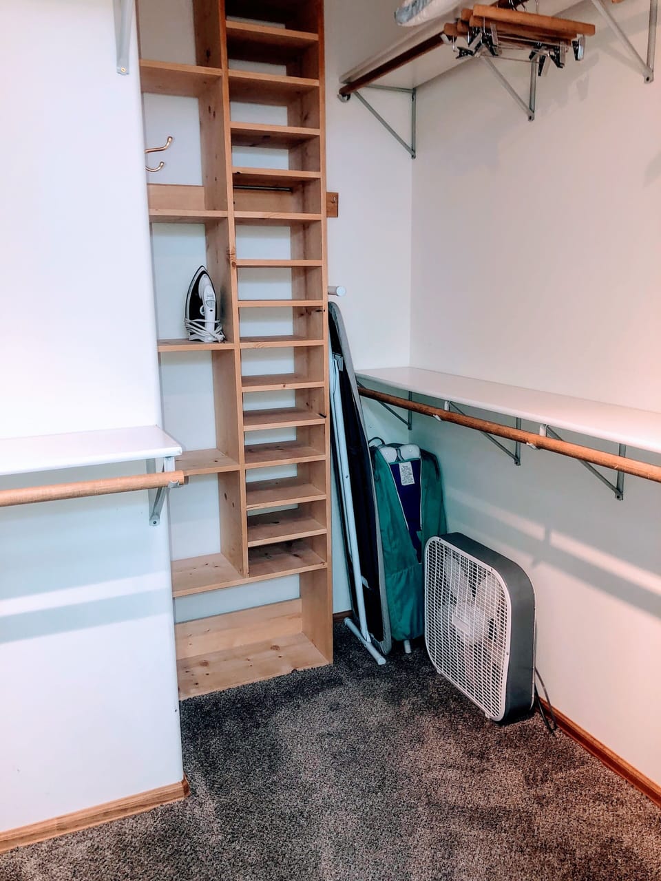 Master Bedroom - walk in wardrobe with pack and play / baby gate for use if req.