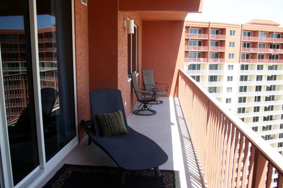 Spacious balcony