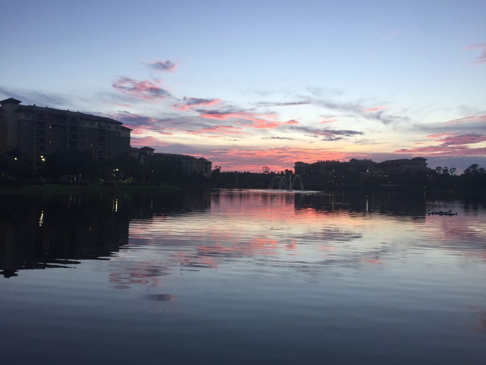 Sunsets from the walking path
