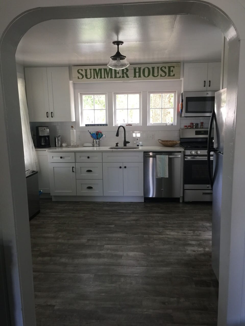 kitchen - view from living room