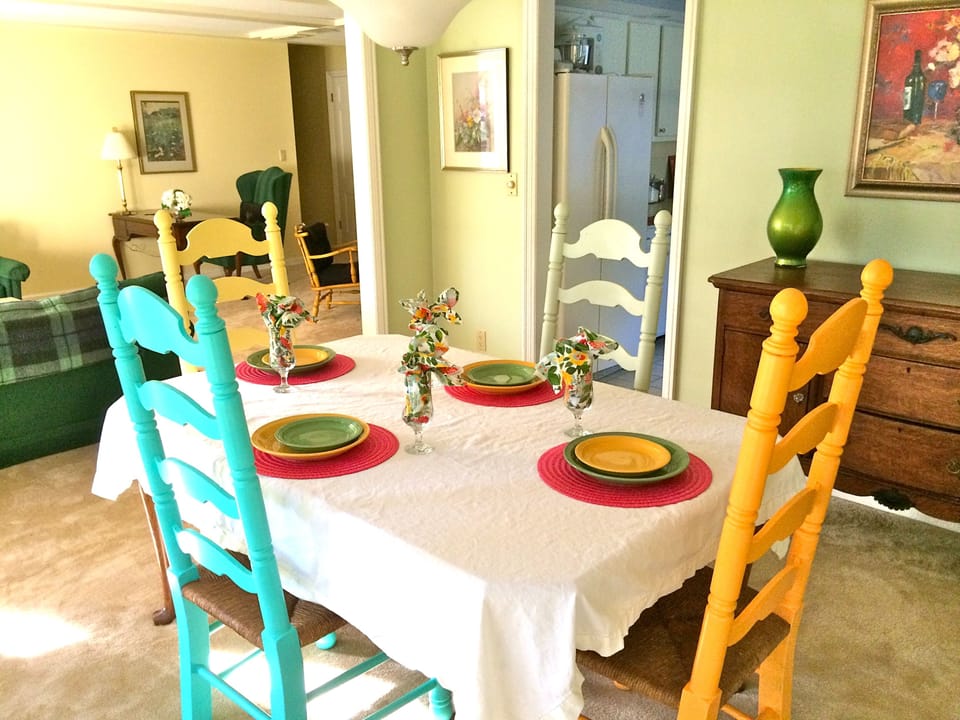 Formal Dining Room looking into Living Room - open concept space