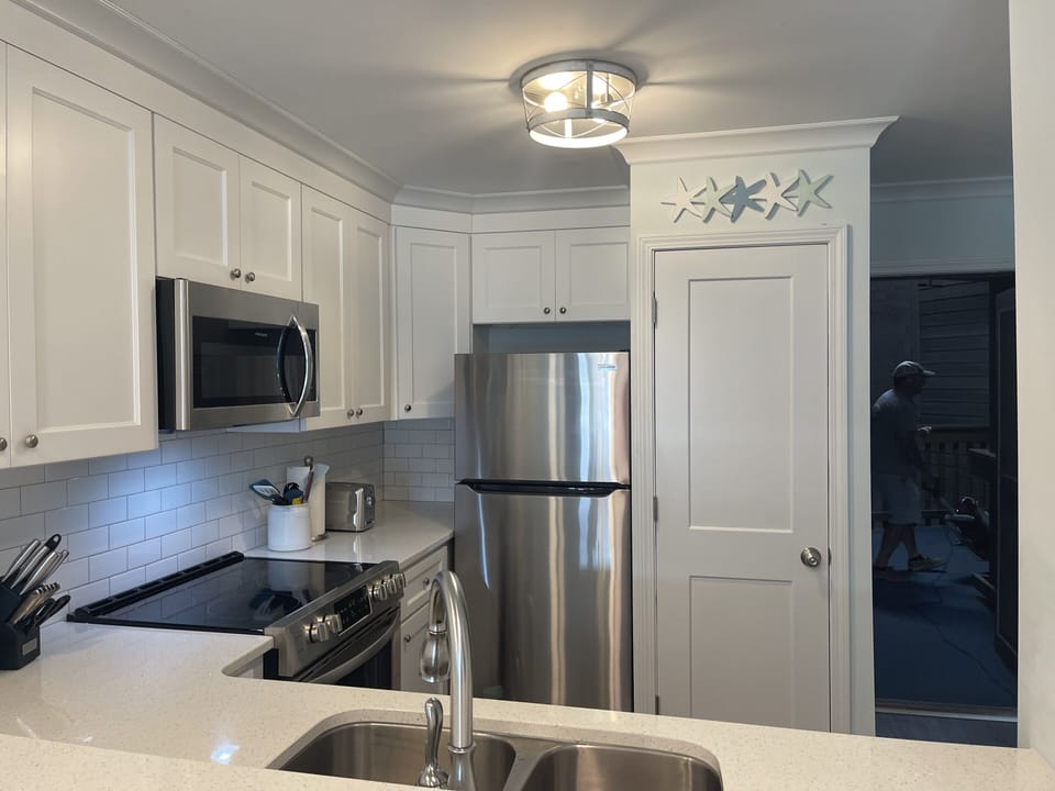 View Into Updated Kitchen