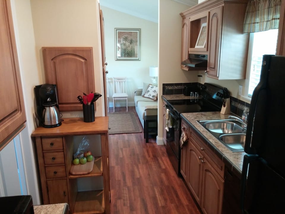 Kitchen view from 1st BR doorway