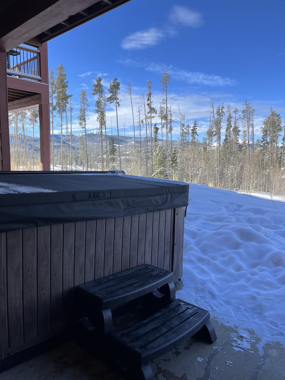 Private hot tub