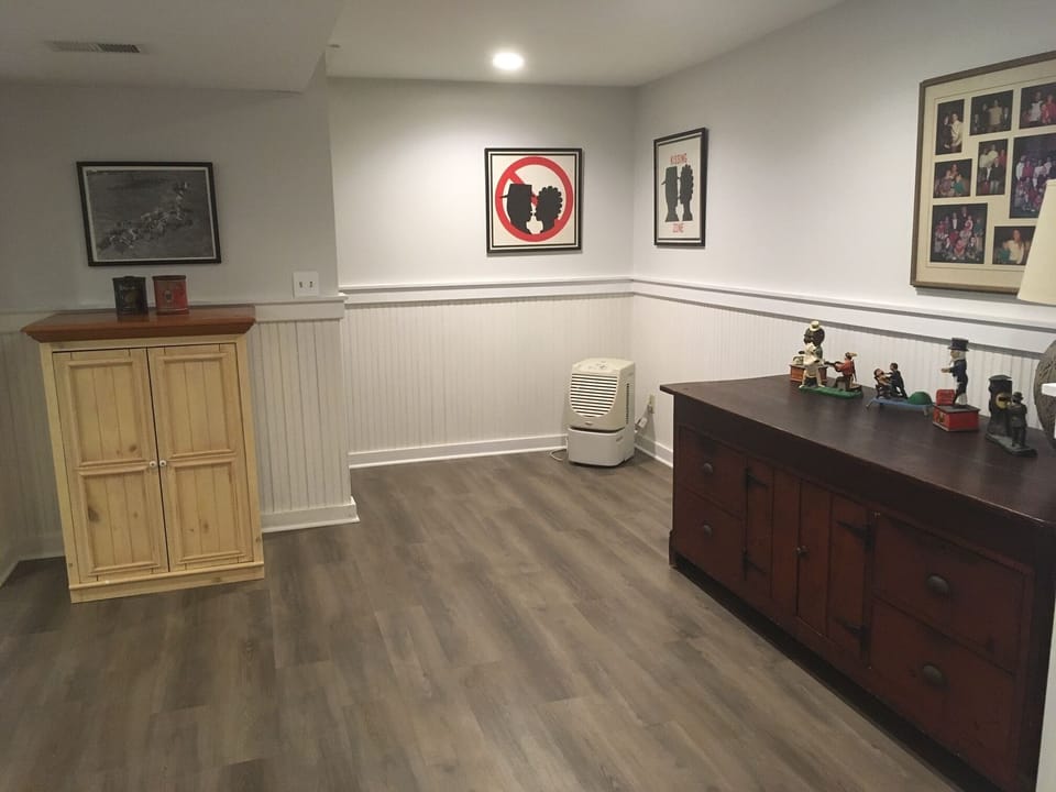 Remodeled and updated basement.