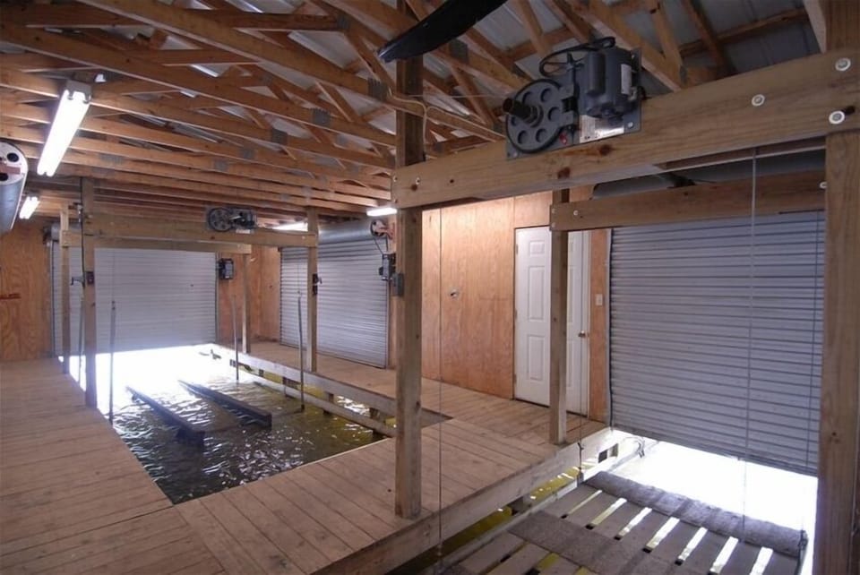 Boathouse interior