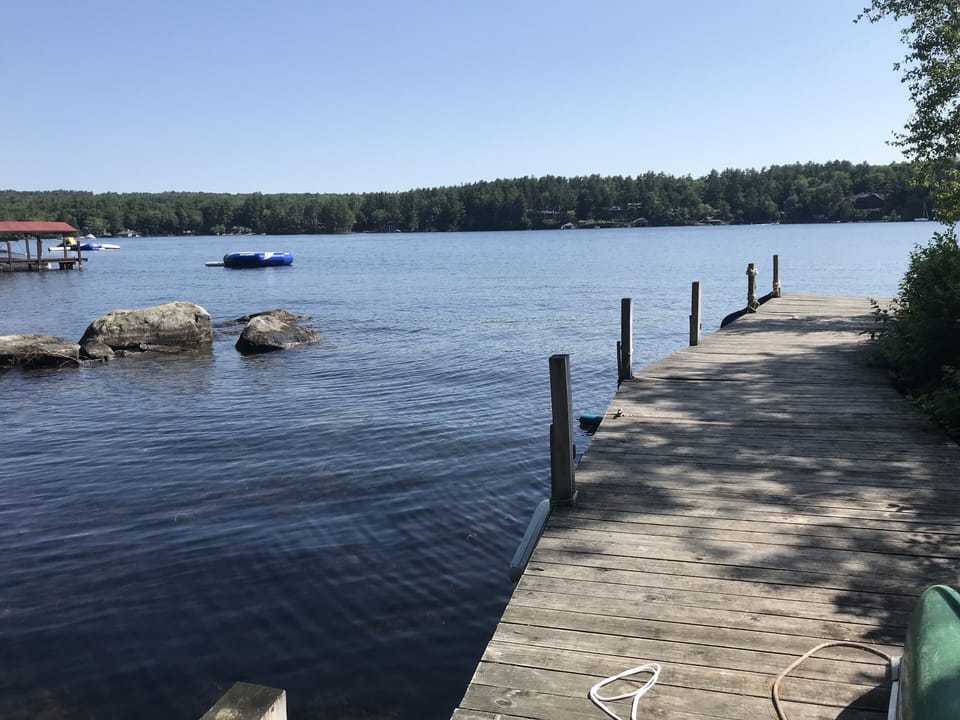 View from second dock (ample room for two boats)