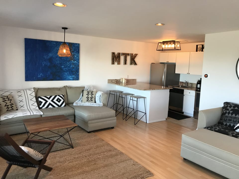 Open concept living room and kitchen