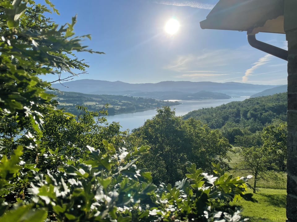 Lake Montedoglio from Casa Susinetto