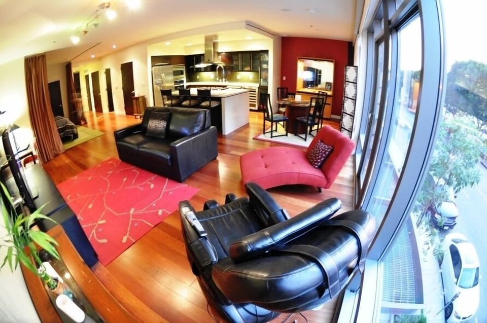 Living/Kitchen-you will love the HumanTouch Massage Chair; relax after your day.