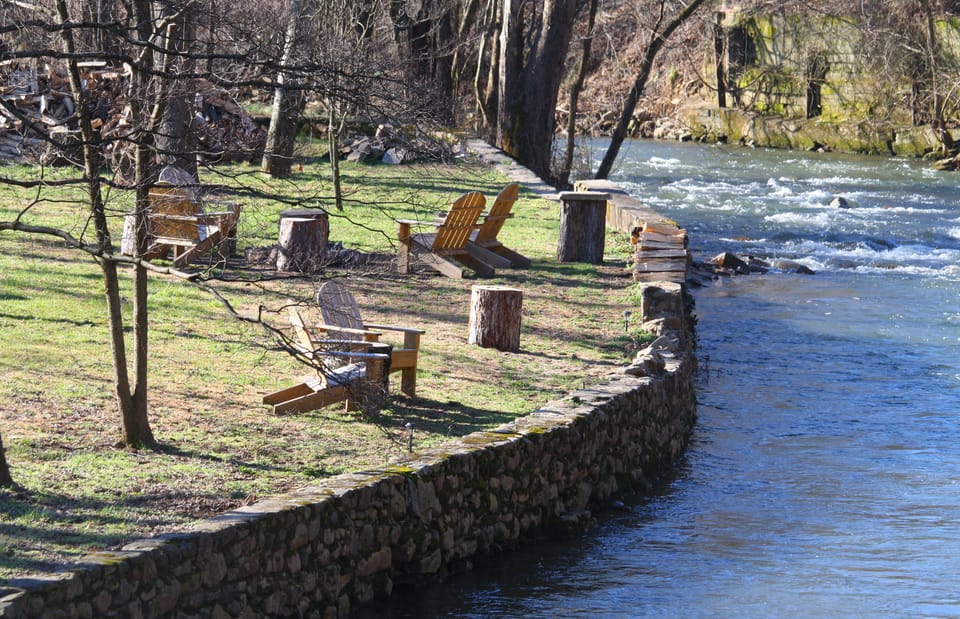 The backyard overlooking Spring Creek (Delayed Harvest Trout Waters)
