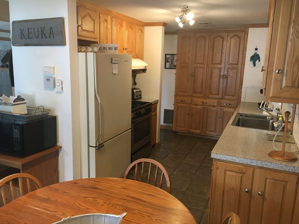 Kitchen with new Light Fixture