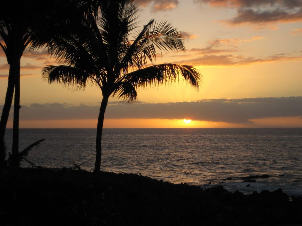 Polo Beach sunset taken from our lanai.