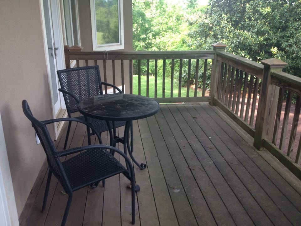 private deck off master suite for enjoying a cup of coffee or glass of wine