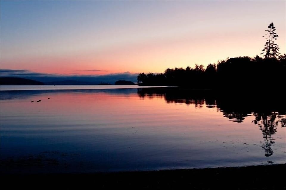 Roberts Bay sunrise, a 5 minute walk from your suite.