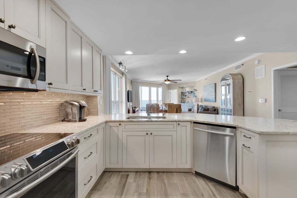 Unobstructed Ocean View from Kitchen