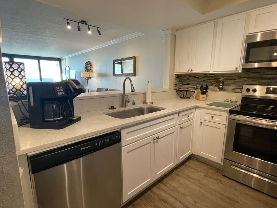 Fully stocked kitchen