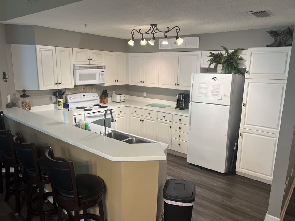 Fully stocked kitchen