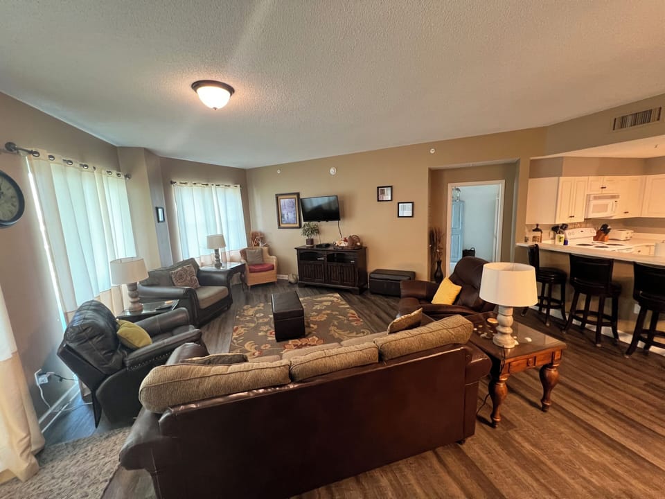Large open living room.