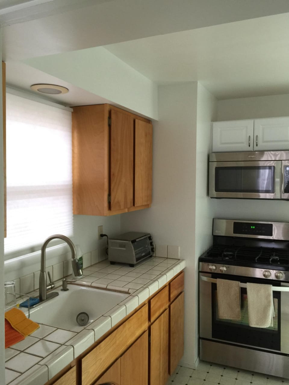 Looking into kitchen from living room.