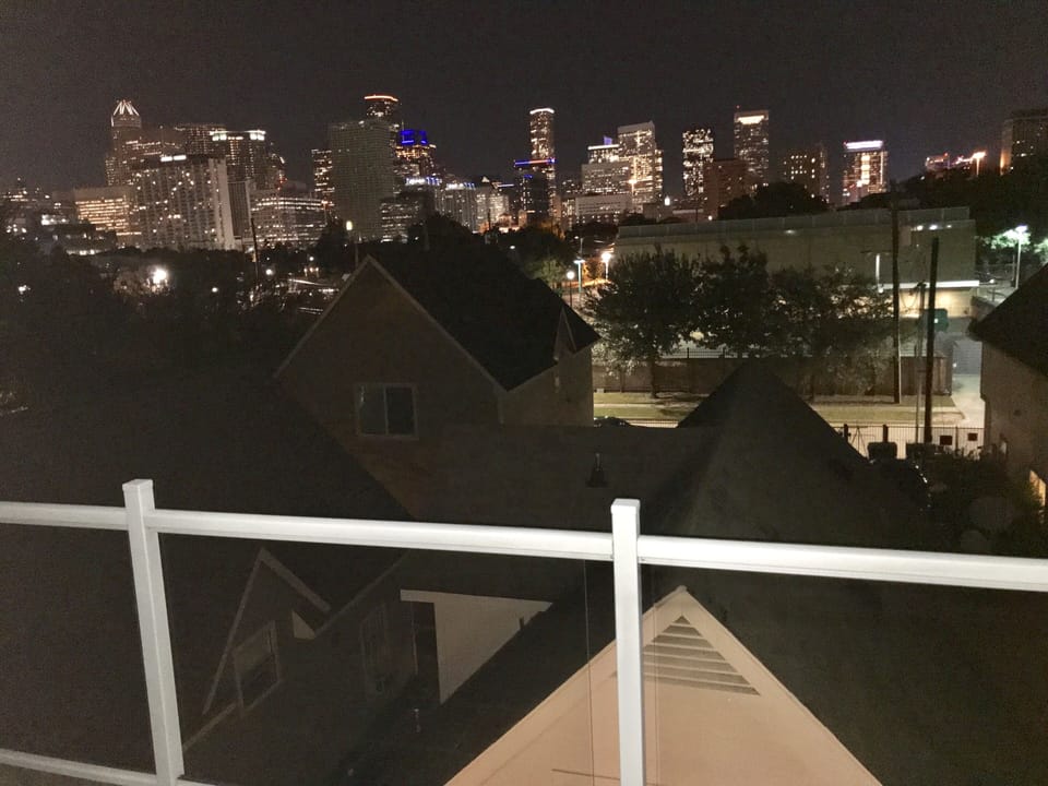 Night view from master br patio