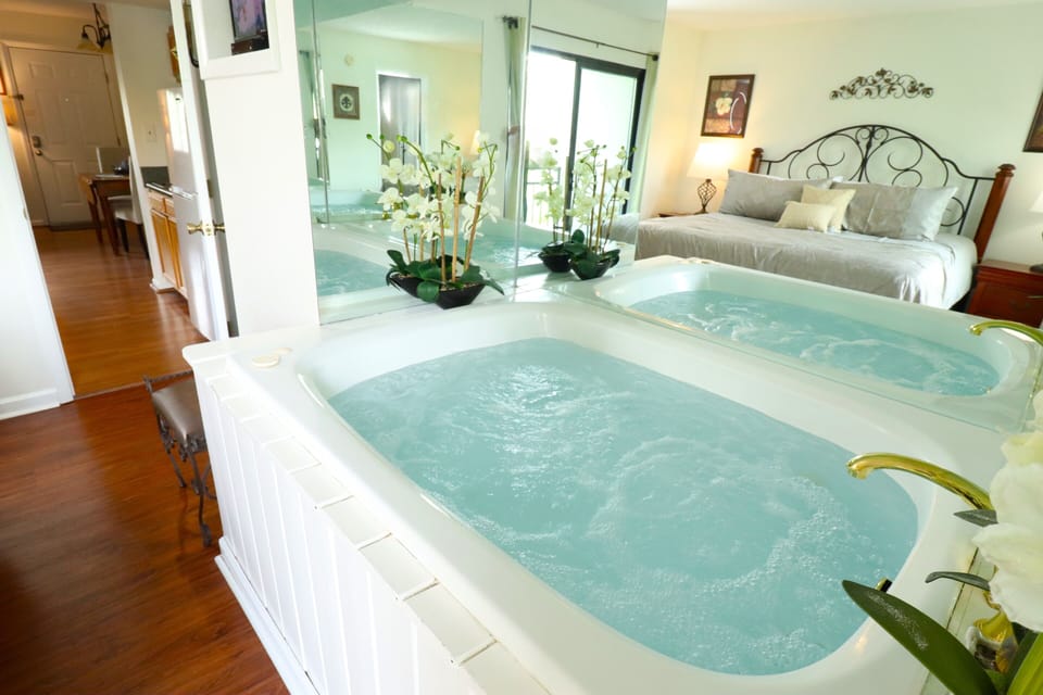 Private jacuzzi tub
