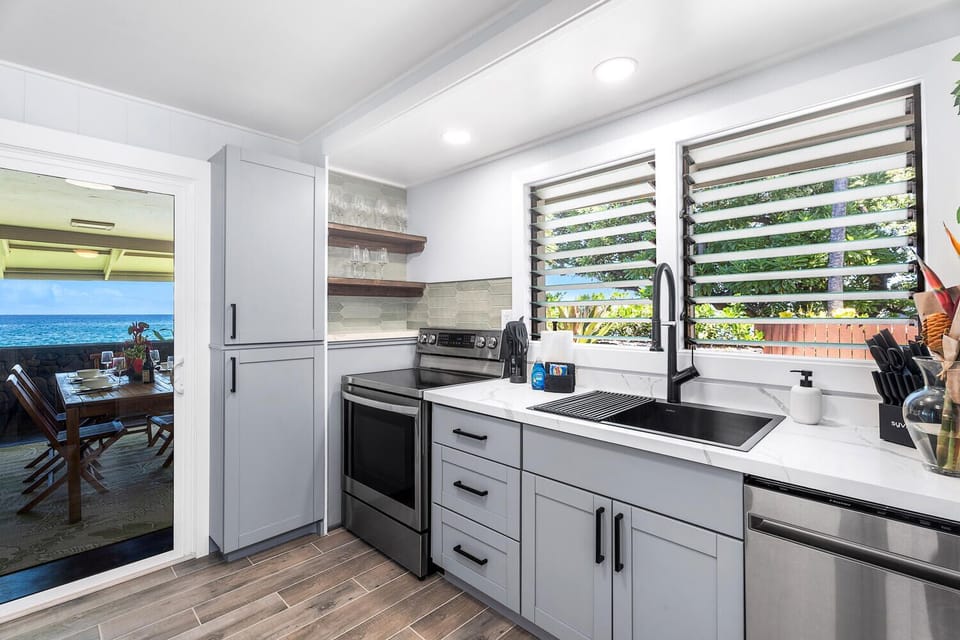 Chef-ready kitchen with updated appliances and plenty of prep space.