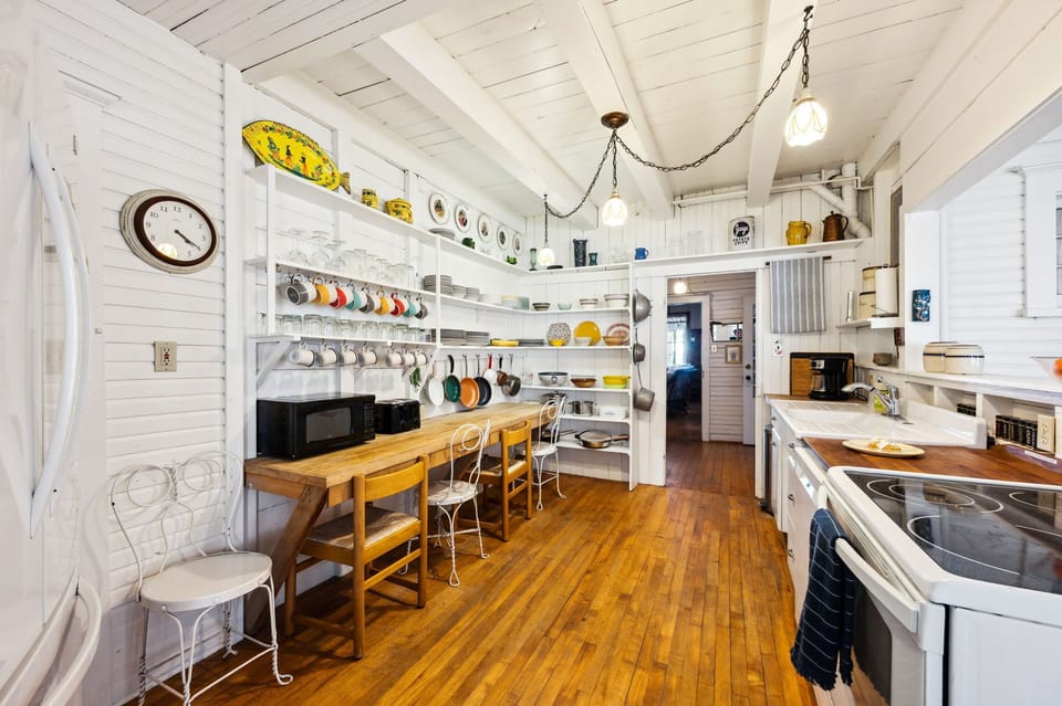 Fully stocked kitchen